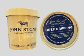 Beef dripping (διαυγασμένο λίπος) Whiskey infused dry aged beef John Stone